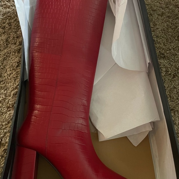 Nasty Gal Red Boots- never worn - Picture 2 of 4